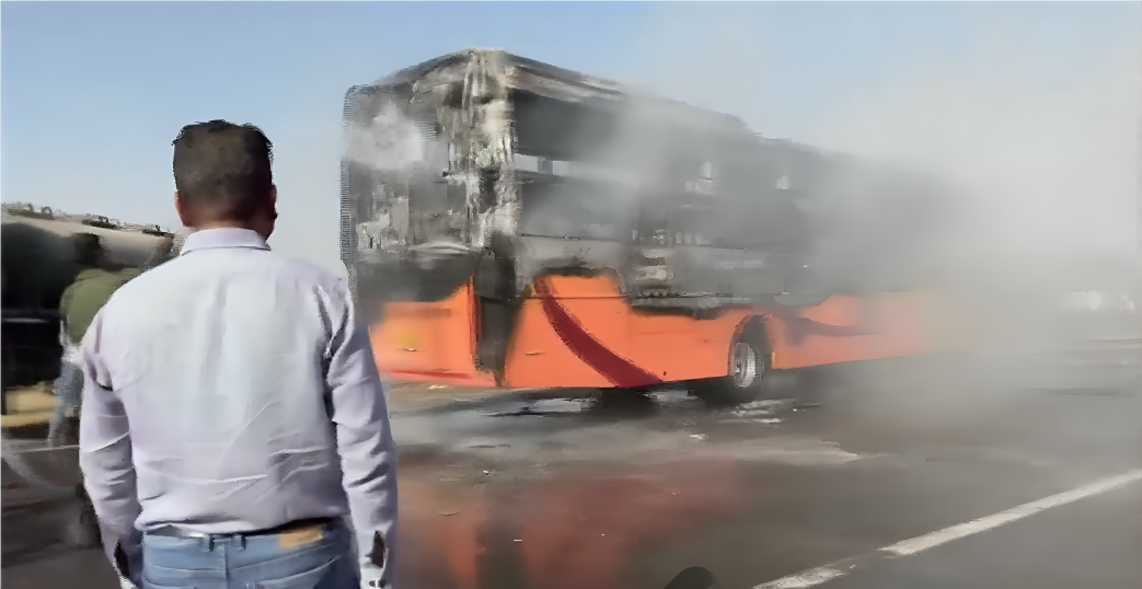 Bus fire leaves at least 20 people dead in west India